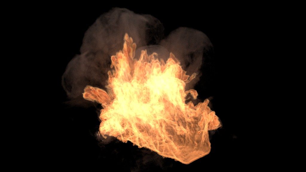 Realistic fire simulation preview image 1